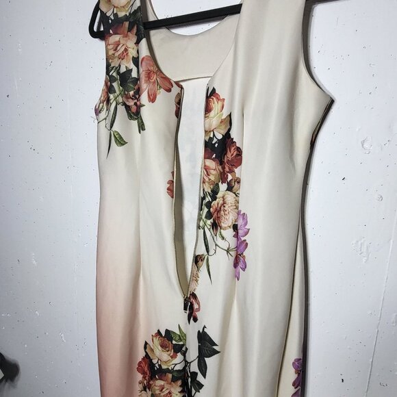Worthington Womens Floral Sheath Sleeveless Midi Dress Size 8 Whimsical Boho - Picture 4 of 10